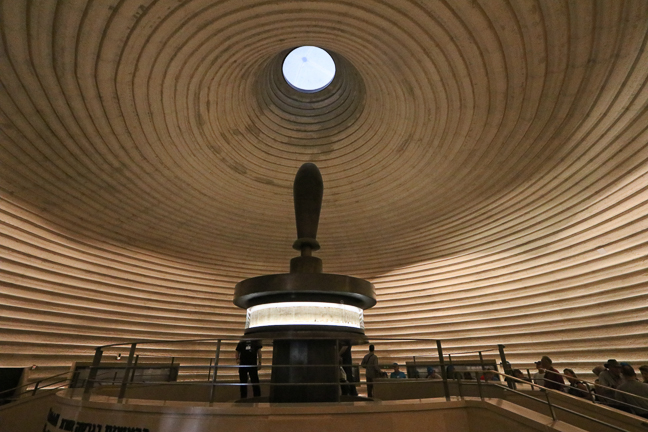 Dead Sea Scrolls on display at the Shrine of the Book, Jerusalem